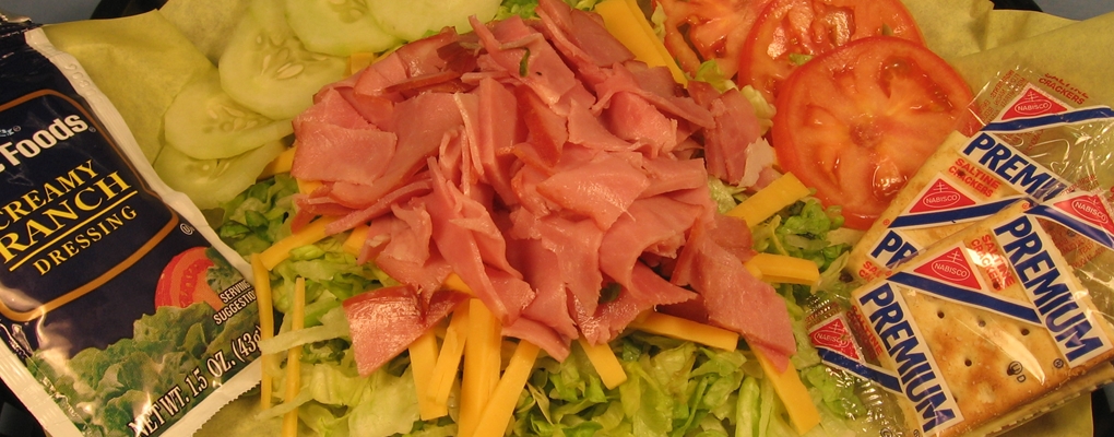Salads straight from the garden